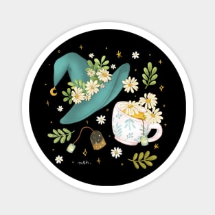 Chamomile Witch Tea Magnet